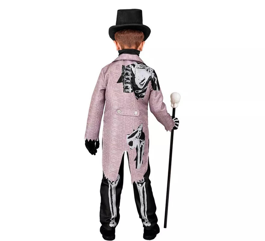Disfraz de Esqueleto Elegante para niño