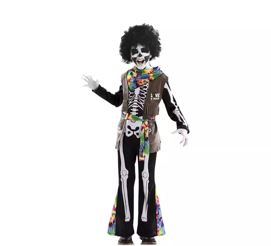 Translation missing: es.Disfraz de Esqueleto Hippie para niños