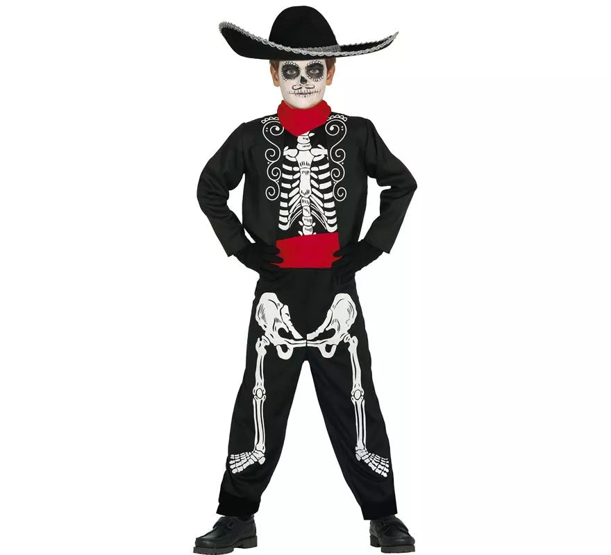 Translation missing: es.Disfraz de Esqueleto Mariachi para niño