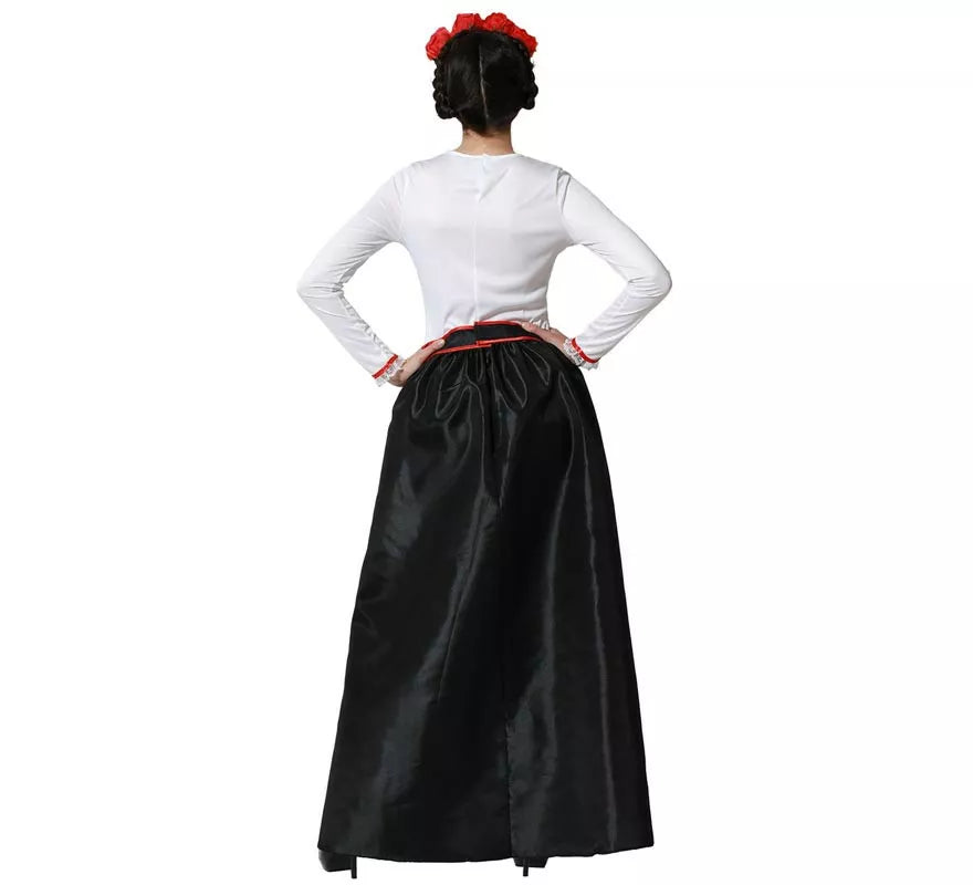 Translation missing: es.Disfraz de Esqueleto Mejicano Catrina Rosas para mujer