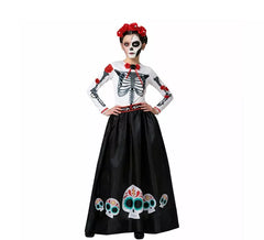 Disfraz de Esqueleto Mejicano Catrina Rosas para mujer