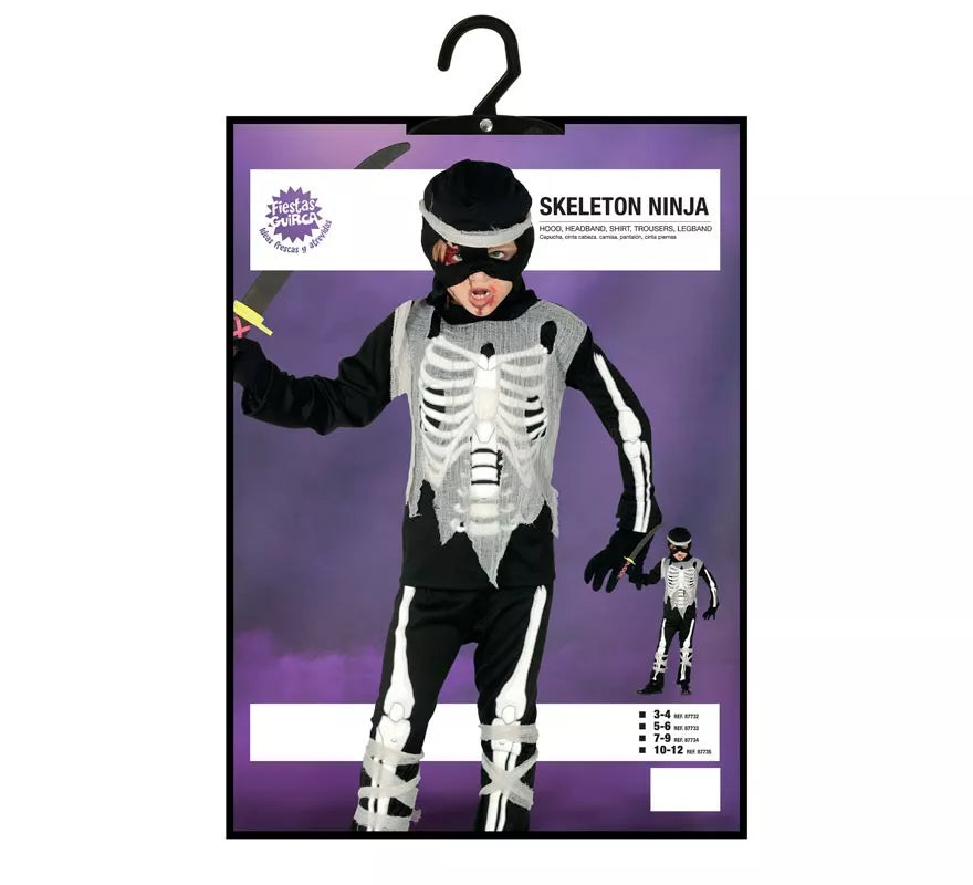 Translation missing: es.Disfraz de Esqueleto Ninja para niño