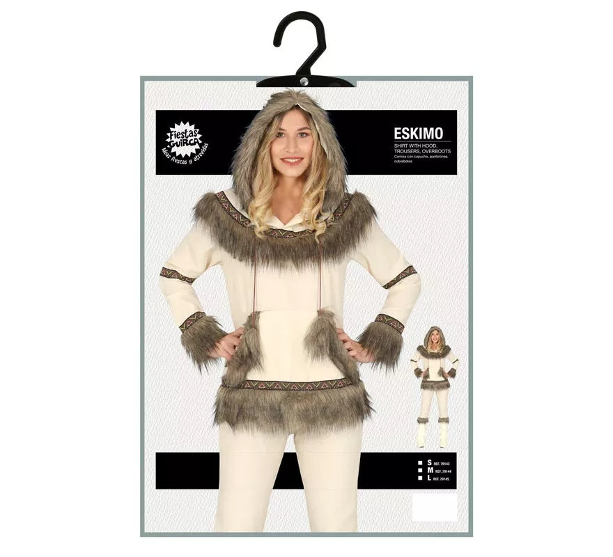 Translation missing: es.Disfraz de Esquimal Blanco para mujer