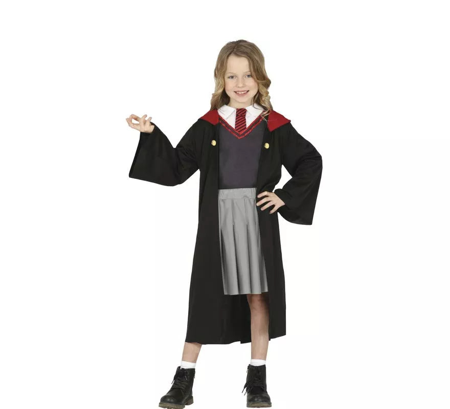 Translation missing: es.Disfraz de Estudiante de Magia Rojo para niña