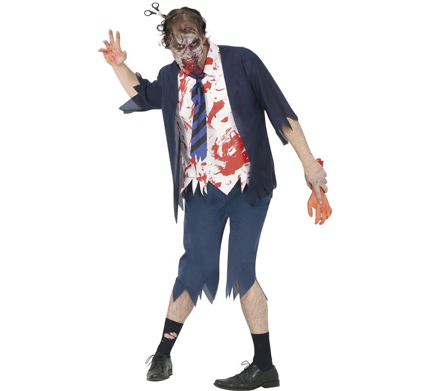 Disfraz de Estudiante Zombie para hombre