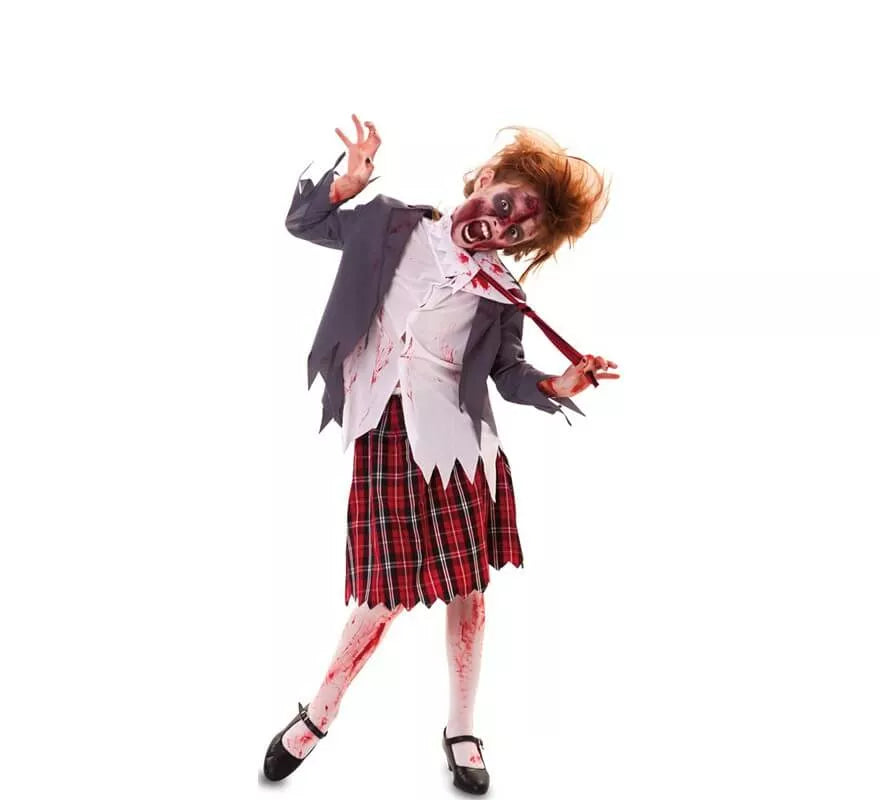Translation missing: es.Disfraz de Estudiante Zombie para niña