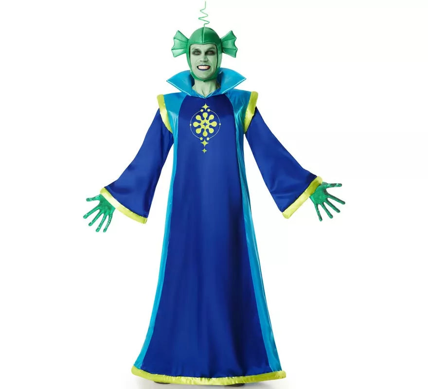 Translation missing: es.Disfraz de Extraterrestre azul para hombre