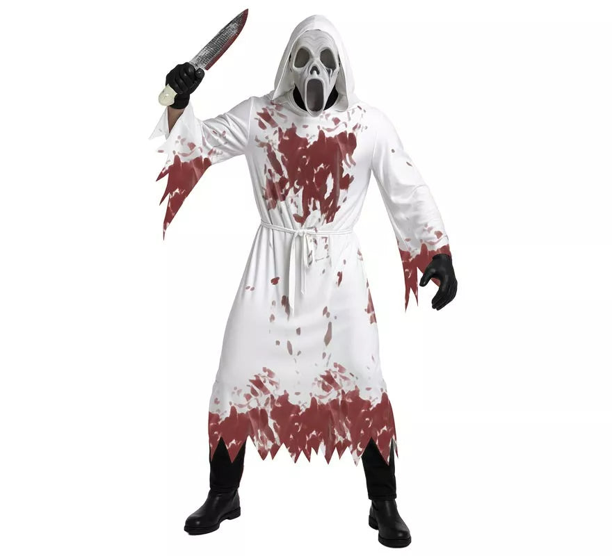 Translation missing: es.Disfraz de Fantasma Asesino blanco para hombre