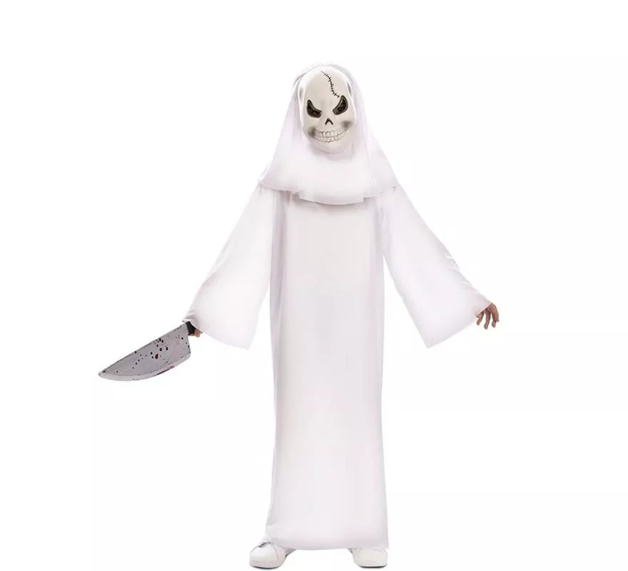 Translation missing: es.Disfraz de Fantasma blanco con Máscara para niño