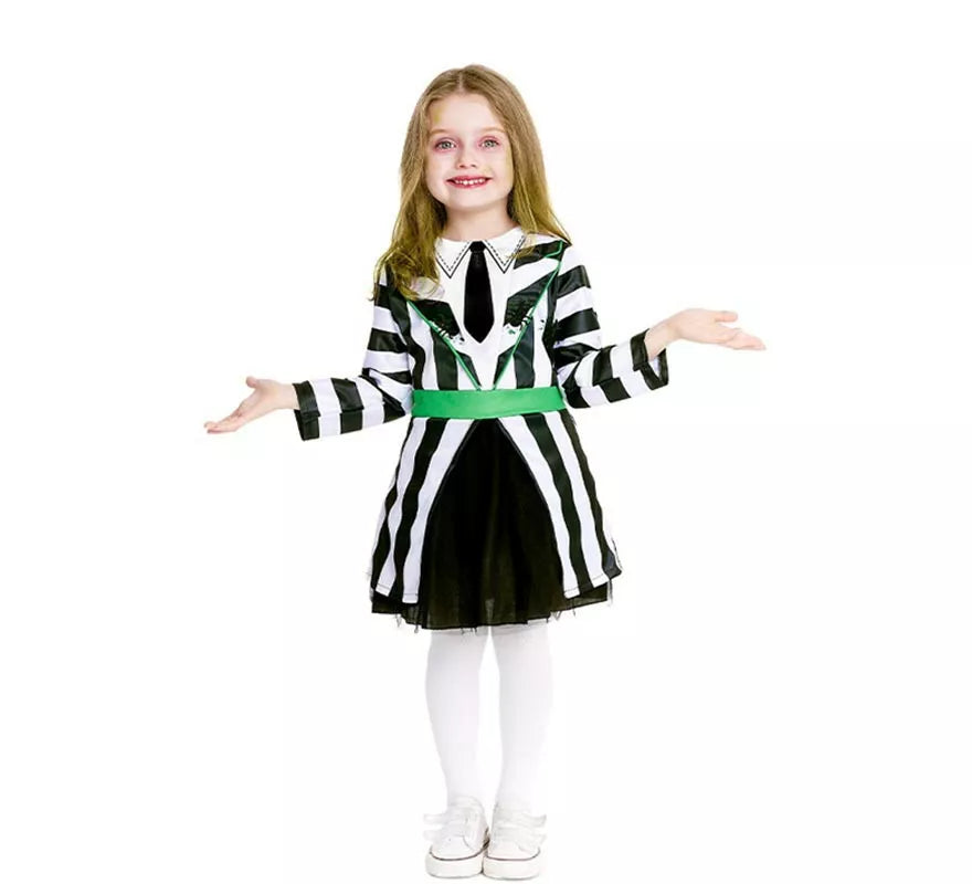 Translation missing: es.Disfraz de Fantasma de Traje a rayas para bebé y niña