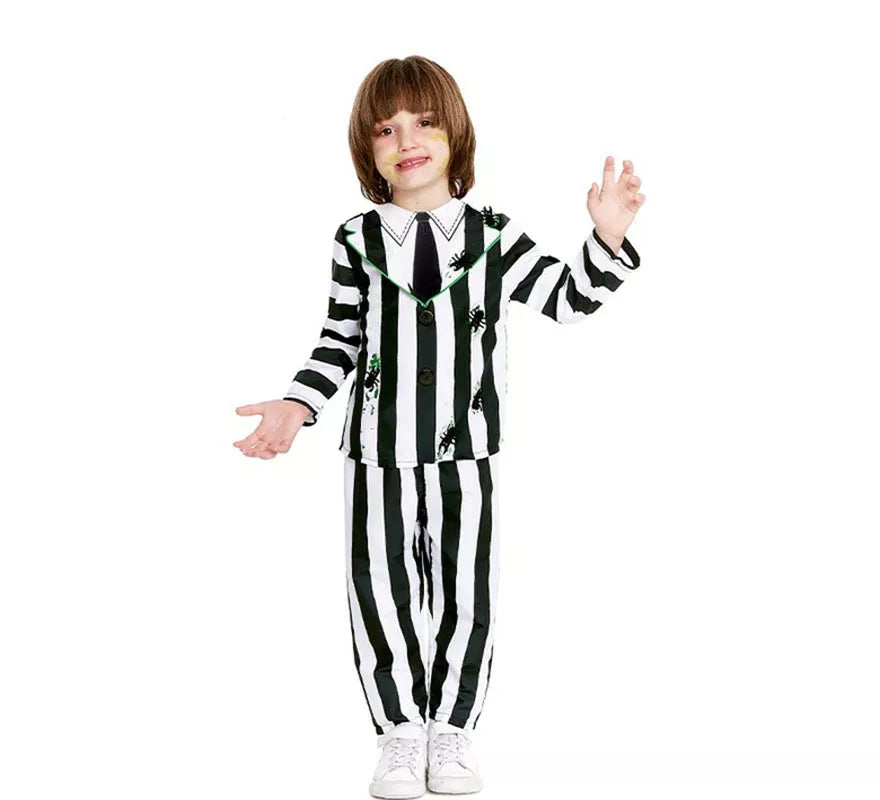 Translation missing: es.Disfraz de Fantasma de traje a rayas para bebé y niño