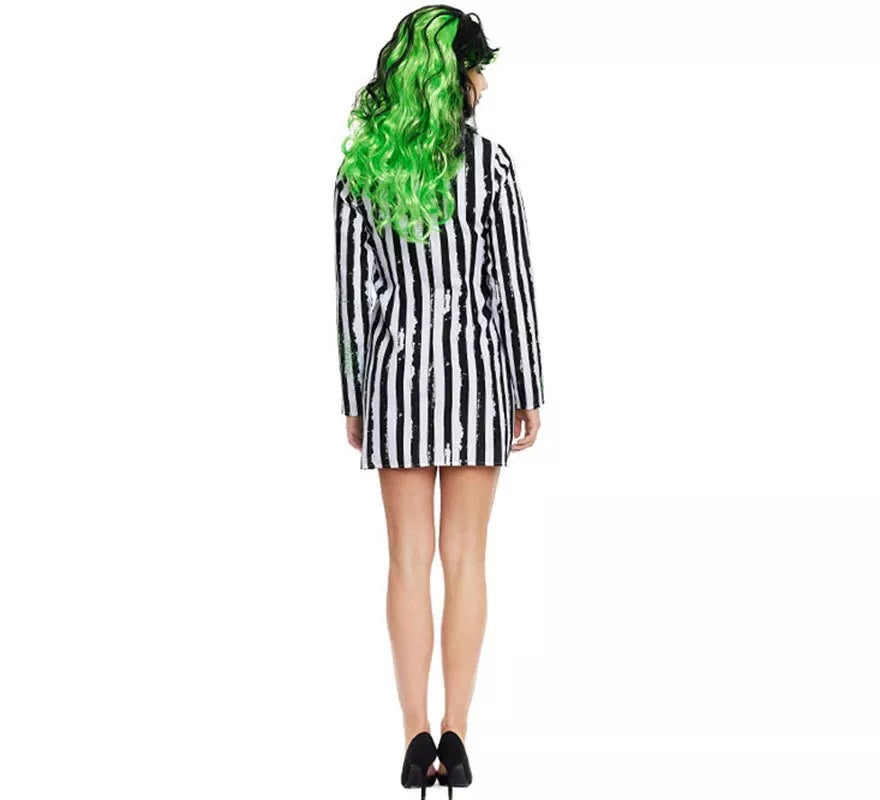 Translation missing: es.Disfraz de Fantasma de traje a rayas para mujer
