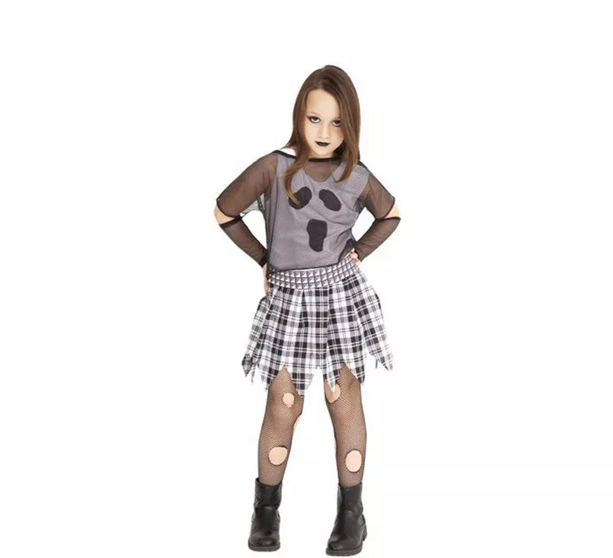 Translation missing: es.Disfraz de Fantasma Punky para niña