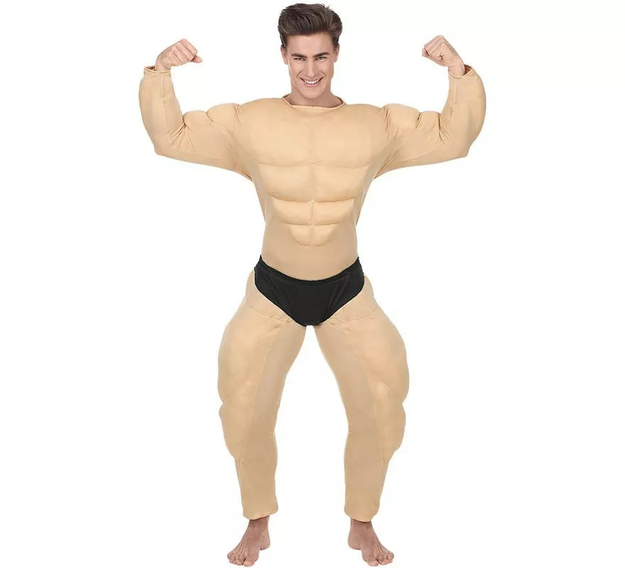 Translation missing: es.Disfraz de Fisicoculturista musculoso con calzón para hombre