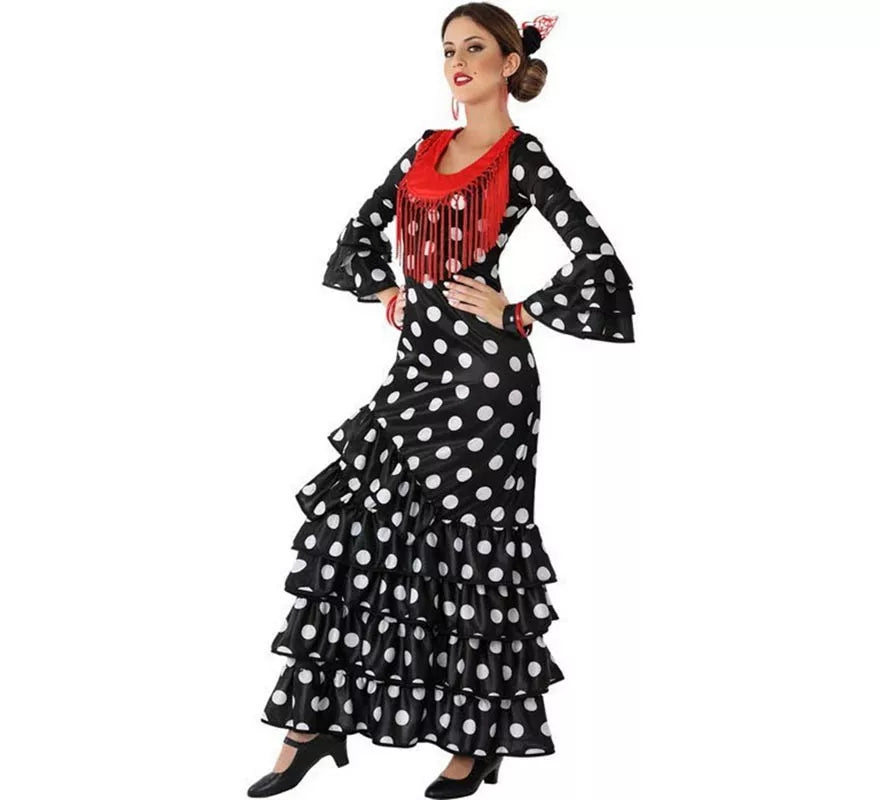 Translation missing: es.Disfraz de Flamenca Negro para mujer