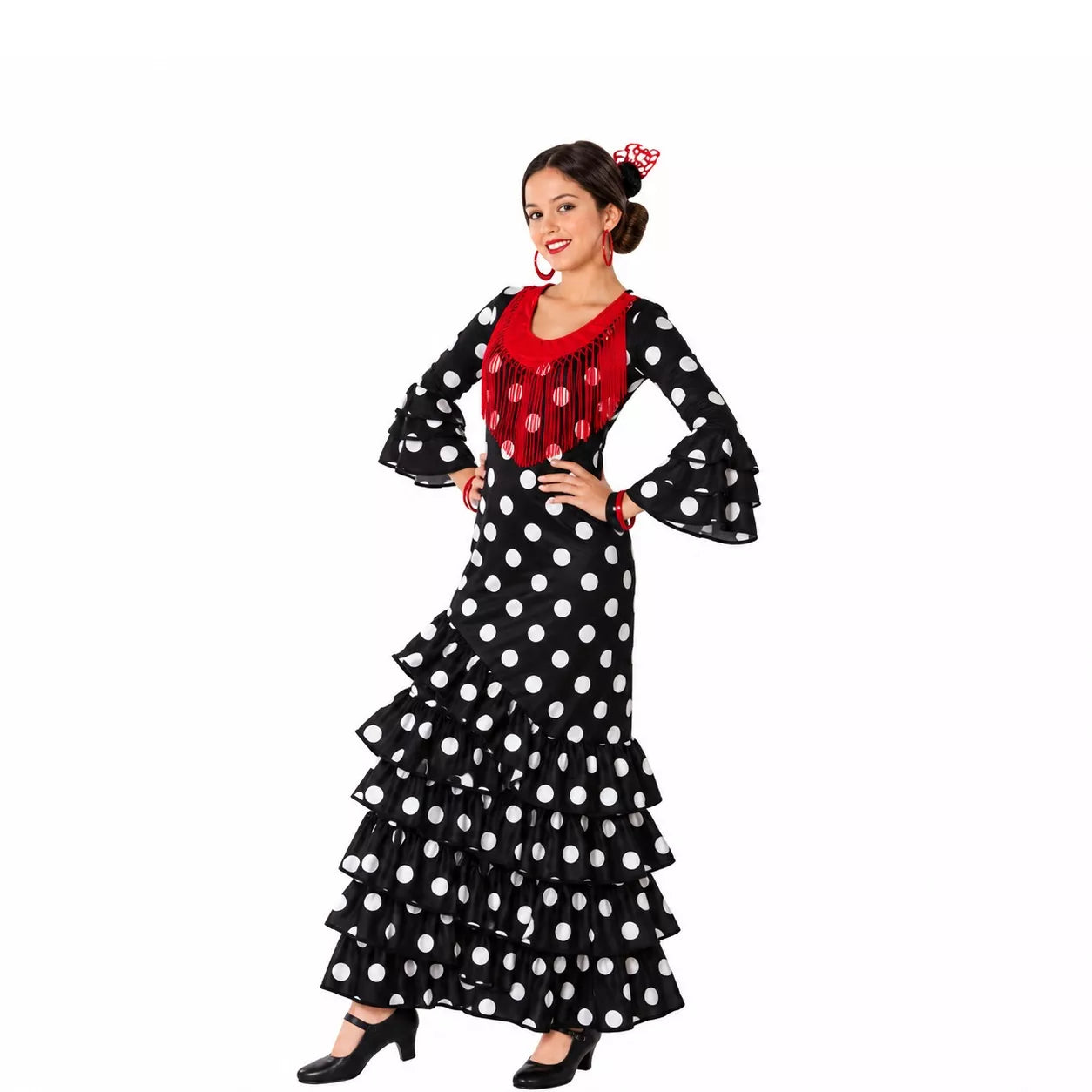 Translation missing: es.Disfraz de Flamenca Negro para mujer