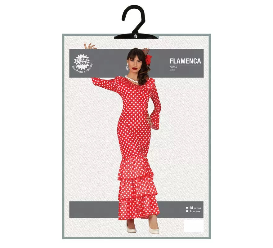 Translation missing: es.Flamenca Rojo con Lunares para mujer
