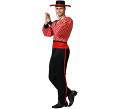 Disfraz de Flamenco rojo y negro para hombre