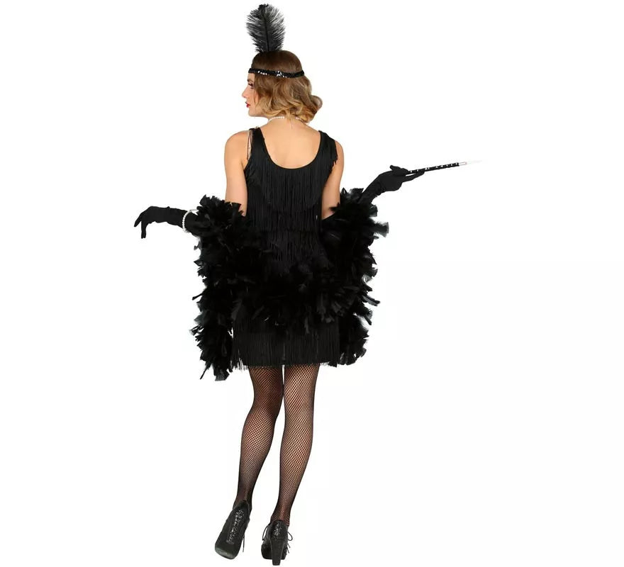 Translation missing: es.Disfraz de Flapper de los años 20 negro para mujer