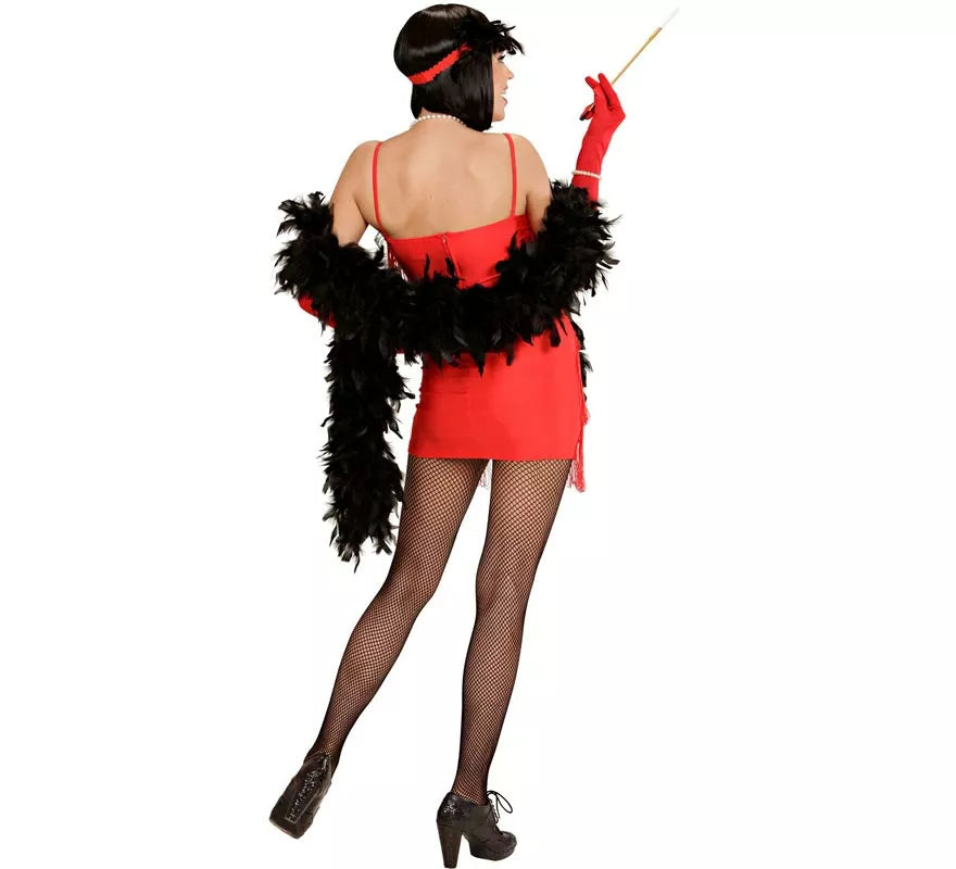 Translation missing: es.Disfraz de Flapper rojo clásico para mujer