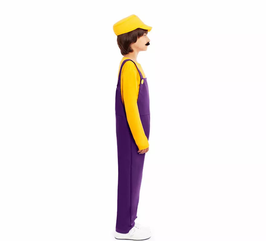 Disfraz de Fontanero amarillo para niño