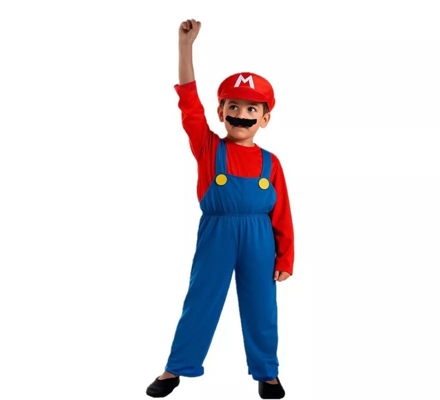 Translation missing: es.Disfraz de Fontanero de Videojuego para niño