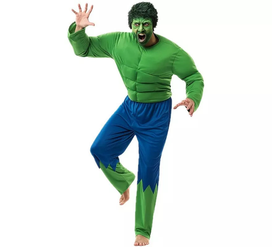 Translation missing: es.Disfraz de Forzudo Verde para hombre