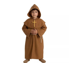 Disfraz de Fraile Marrón para niños