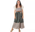 Disfraz de Frutera Medieval gris con pañuelo para mujer