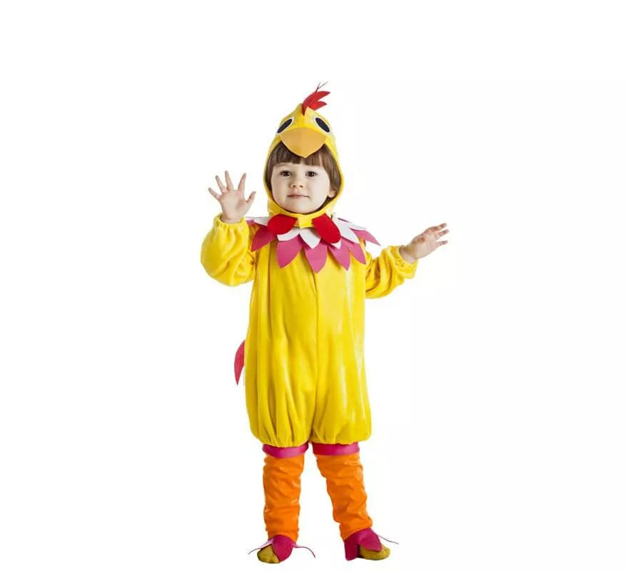 Translation missing: es.Disfraz de Gallina amarilla para bebé y niños