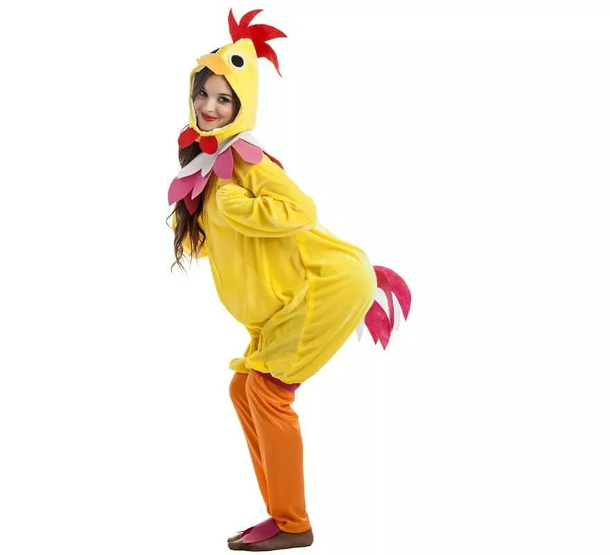 Translation missing: es.Disfraz de Gallina amarillo para mujer