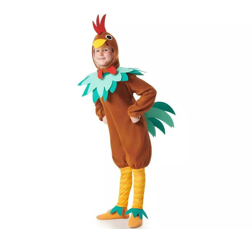 Translation missing: es.Disfraz de Gallo marrón para niño