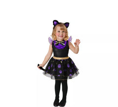 Disfraz de Gatita Violeta para niña y bebé