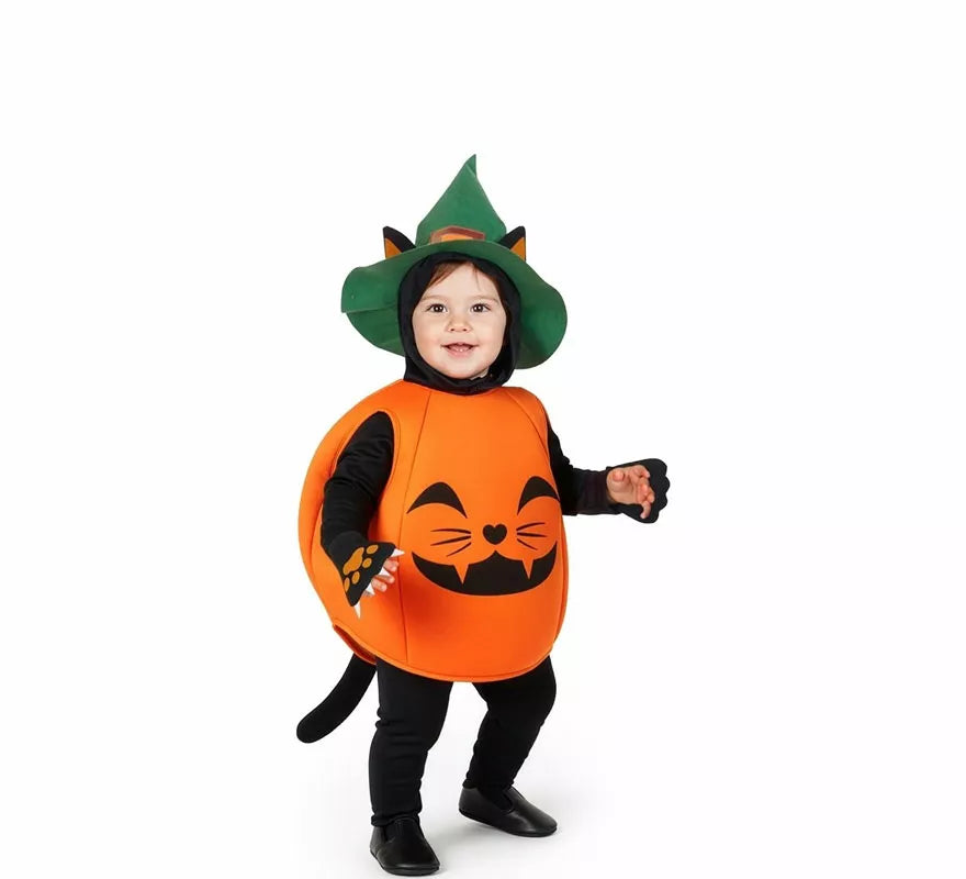 Translation missing: es.Disfraz de Gatito Calabaza para bebé