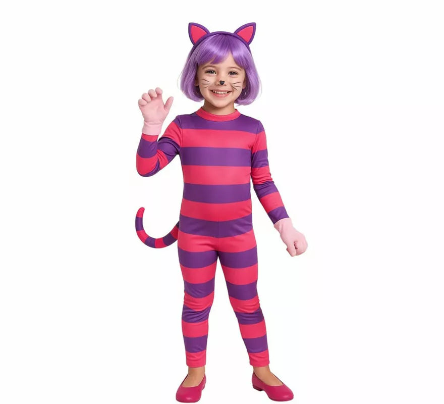 Translation missing: es.Disfraz de Gato de Cheshire para niña