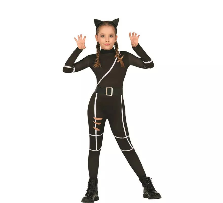 Translation missing: es.Disfraz de Gato negro para niña