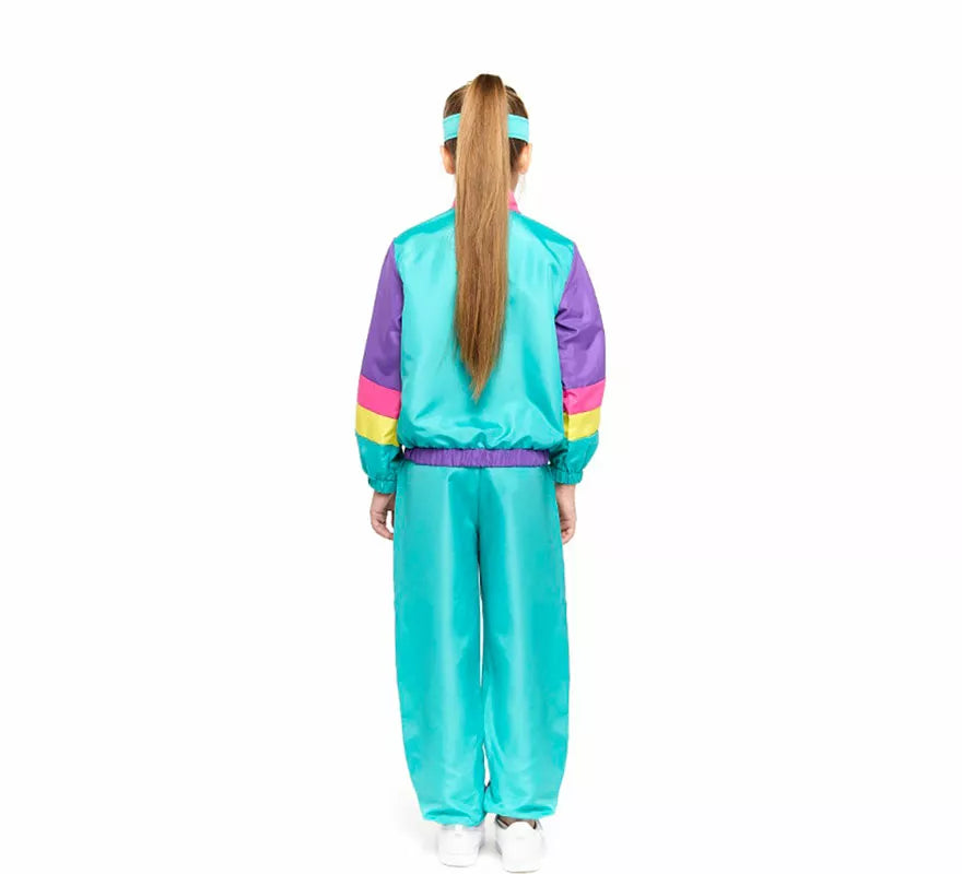 Translation missing: es.Disfraz de Gimnasta Chándal Retro para niño