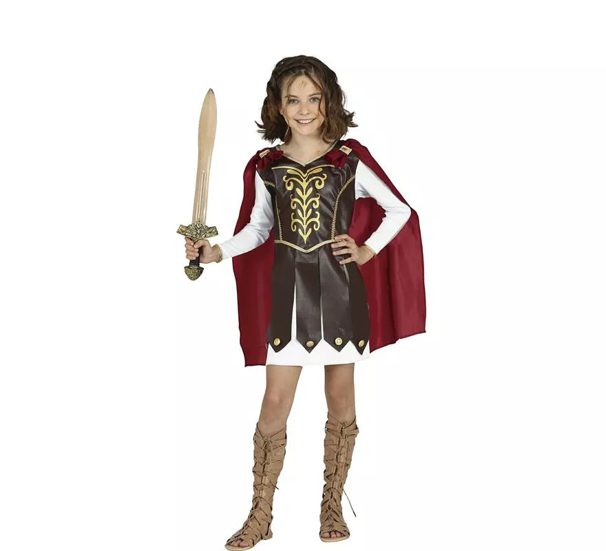 Translation missing: es.Disfraz de Gladiadora con capa para niña