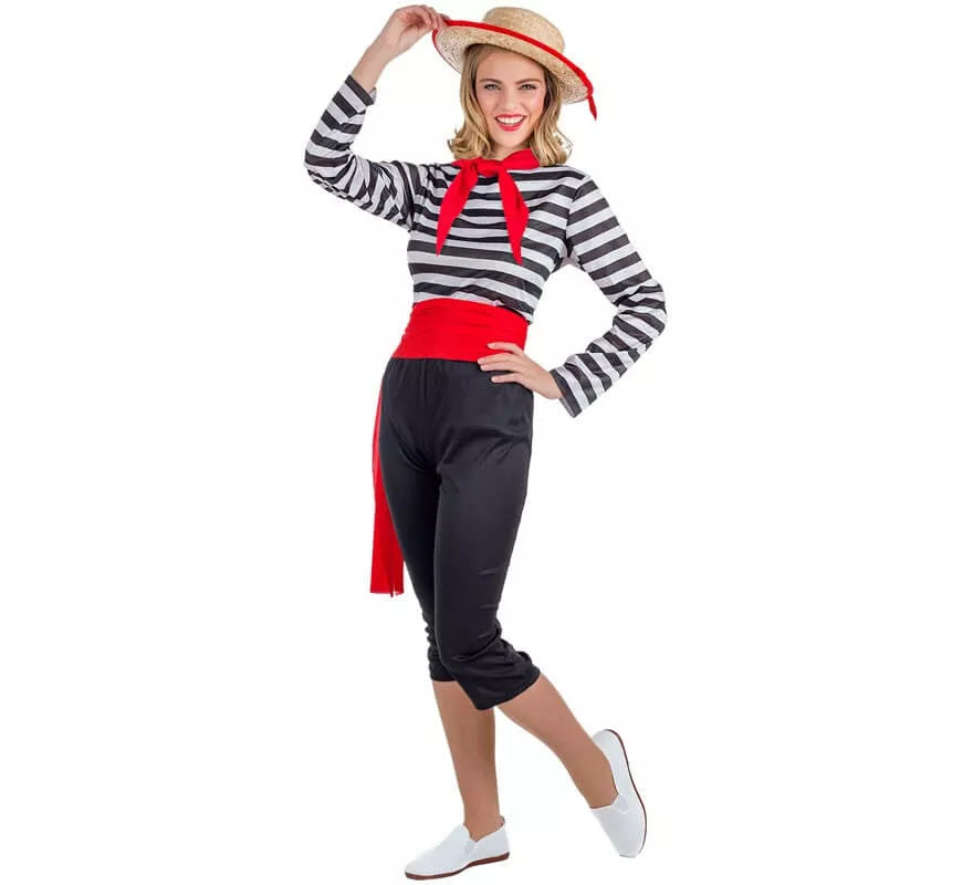 Translation missing: es.Disfraz de Gondolera con Sombrero para mujer