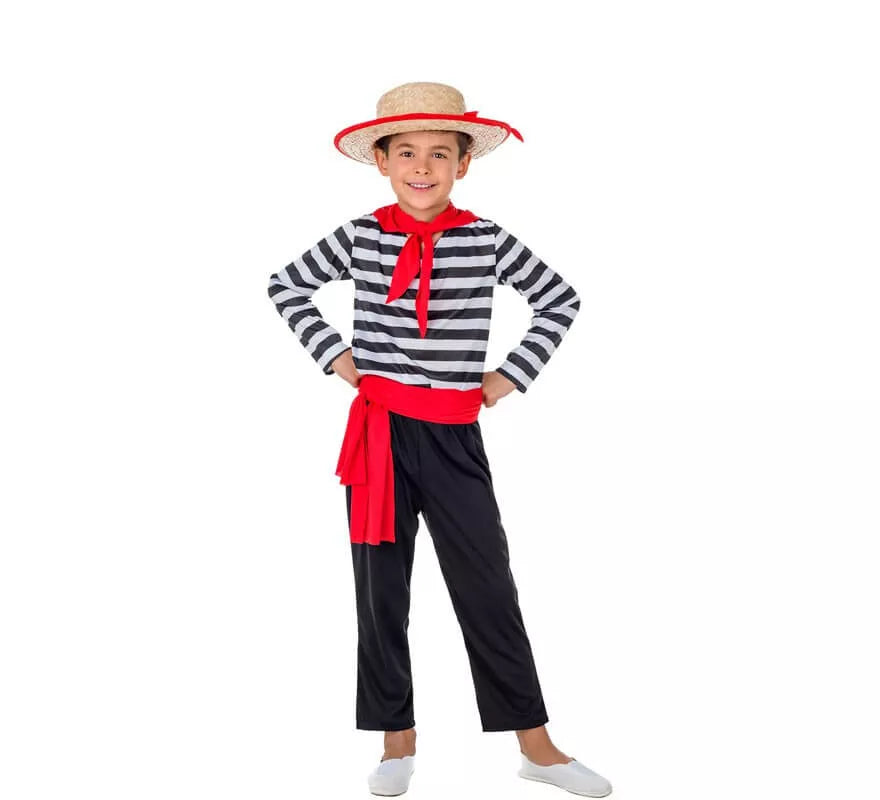 Translation missing: es.Disfraz de Gondolero con Sombrero para niño
