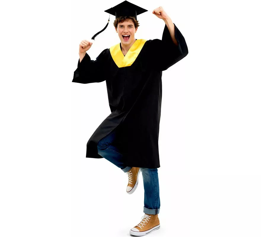 Translation missing: es.Disfraz de Graduado dorado para adultos