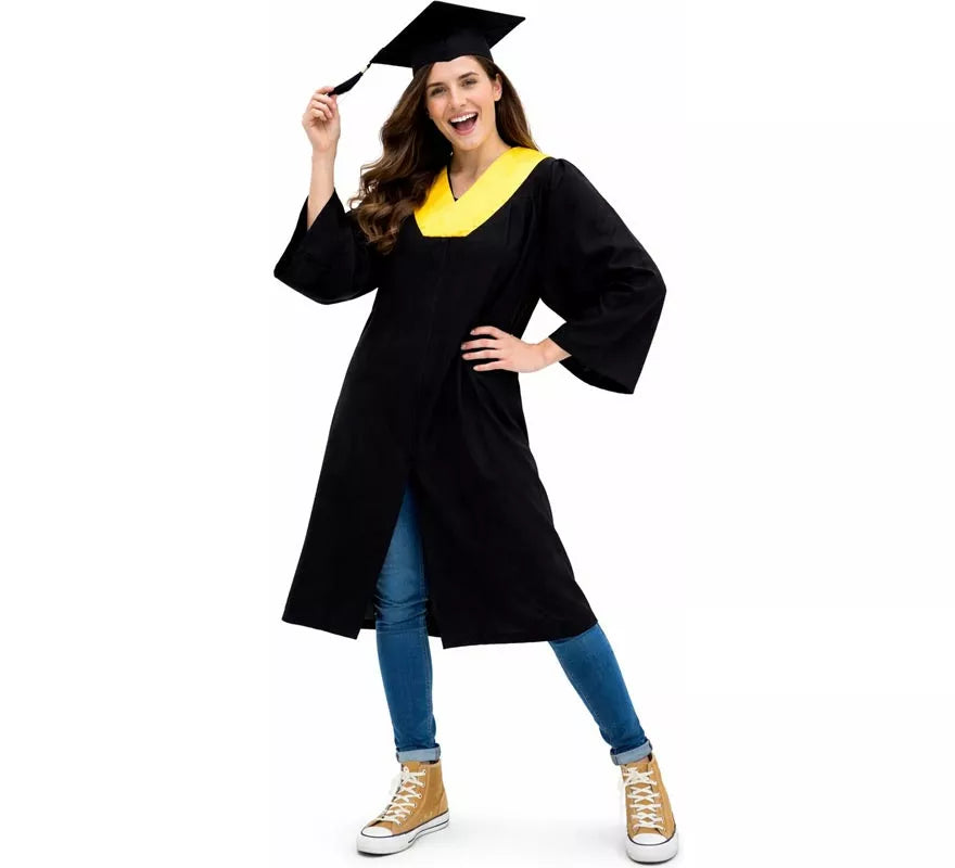 Translation missing: es.Disfraz de Graduado dorado para adultos