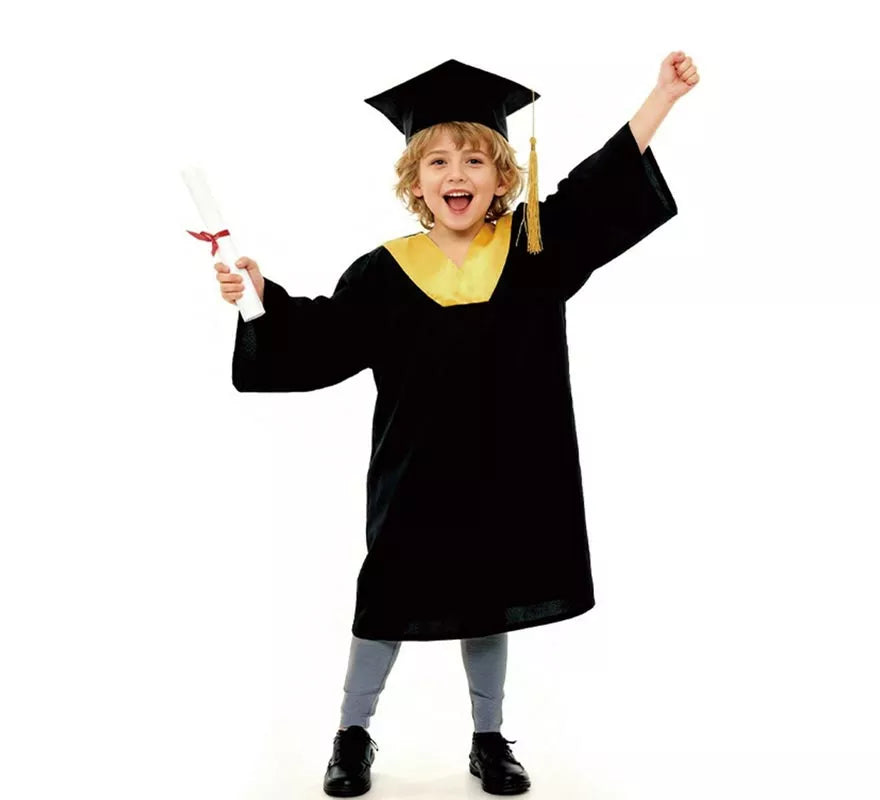 Translation missing: es.Disfraz de Graduado dorado para niños