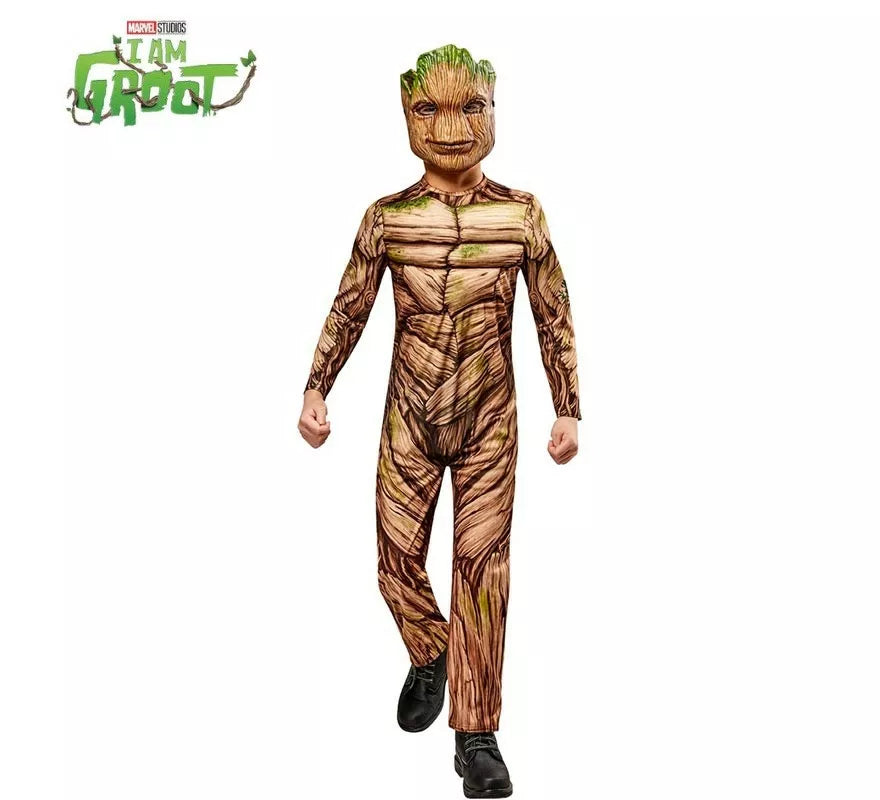 Translation missing: es.Disfraz de Groot Guardianes de la Galaxia musculoso deluxe para niño