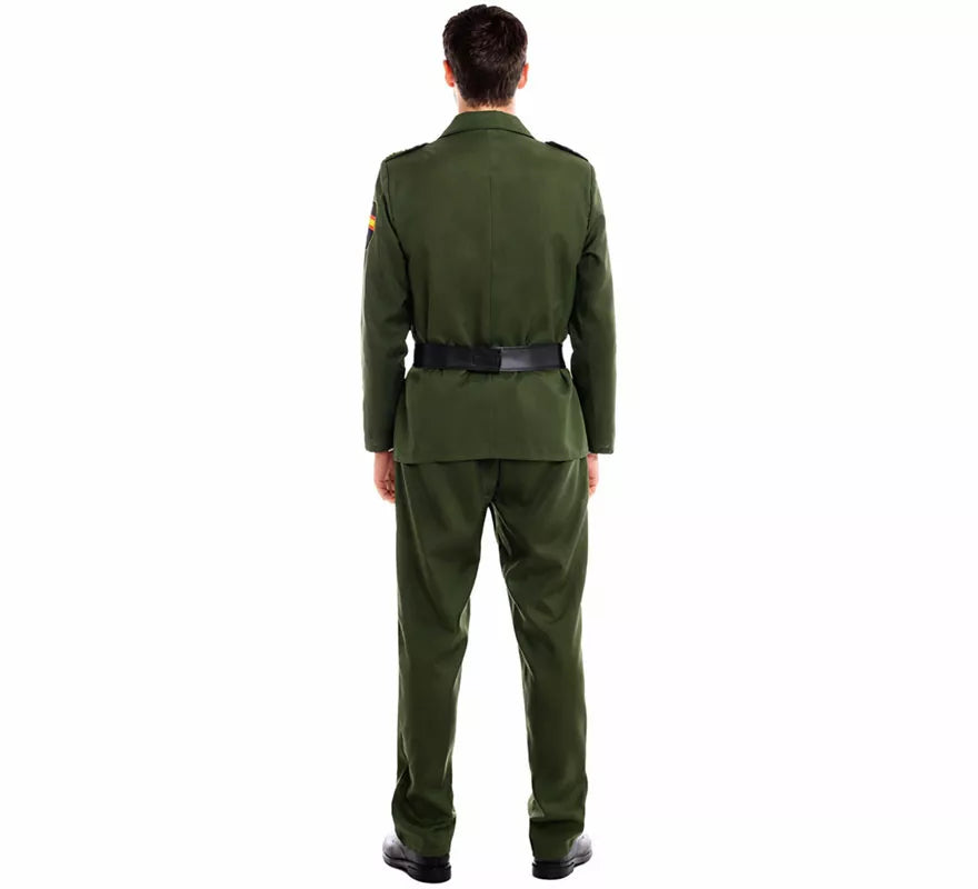 Translation missing: es.Disfraz de Guardia Civil Verde para hombre