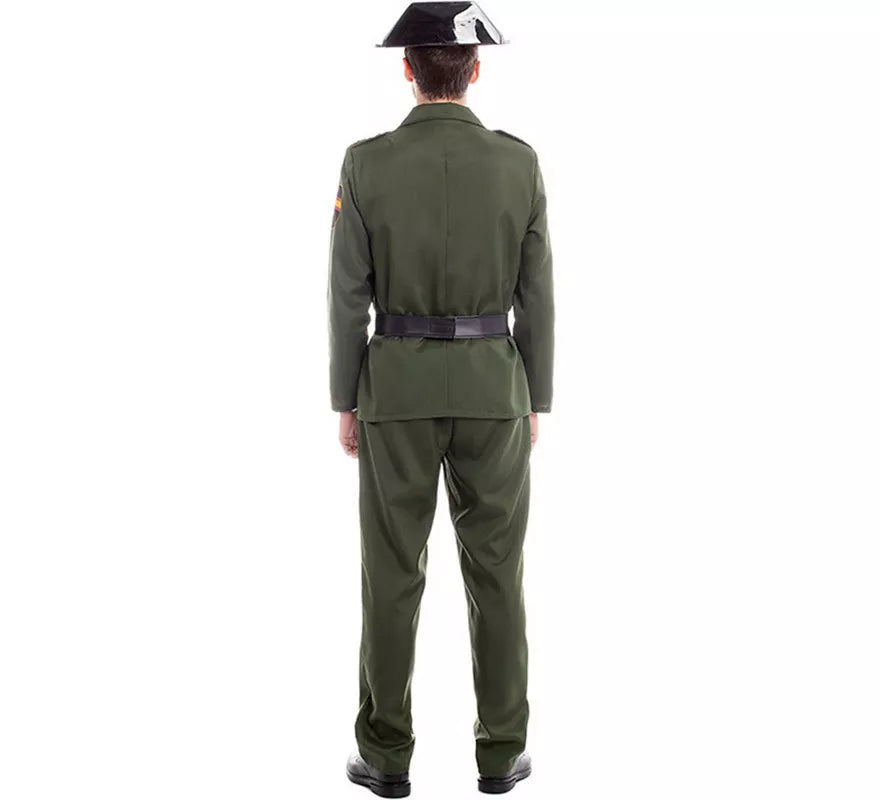 Translation missing: es.Disfraz de Guardia Civil Verde para hombre