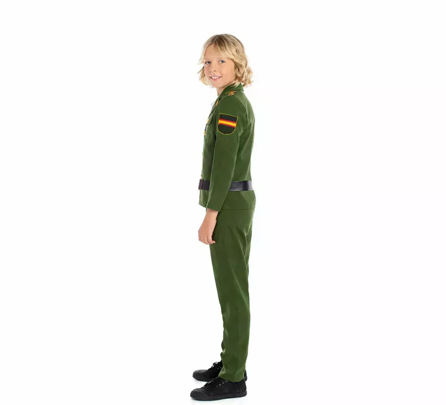 Translation missing: es.Disfraz de Guardia Civil Verde para niño
