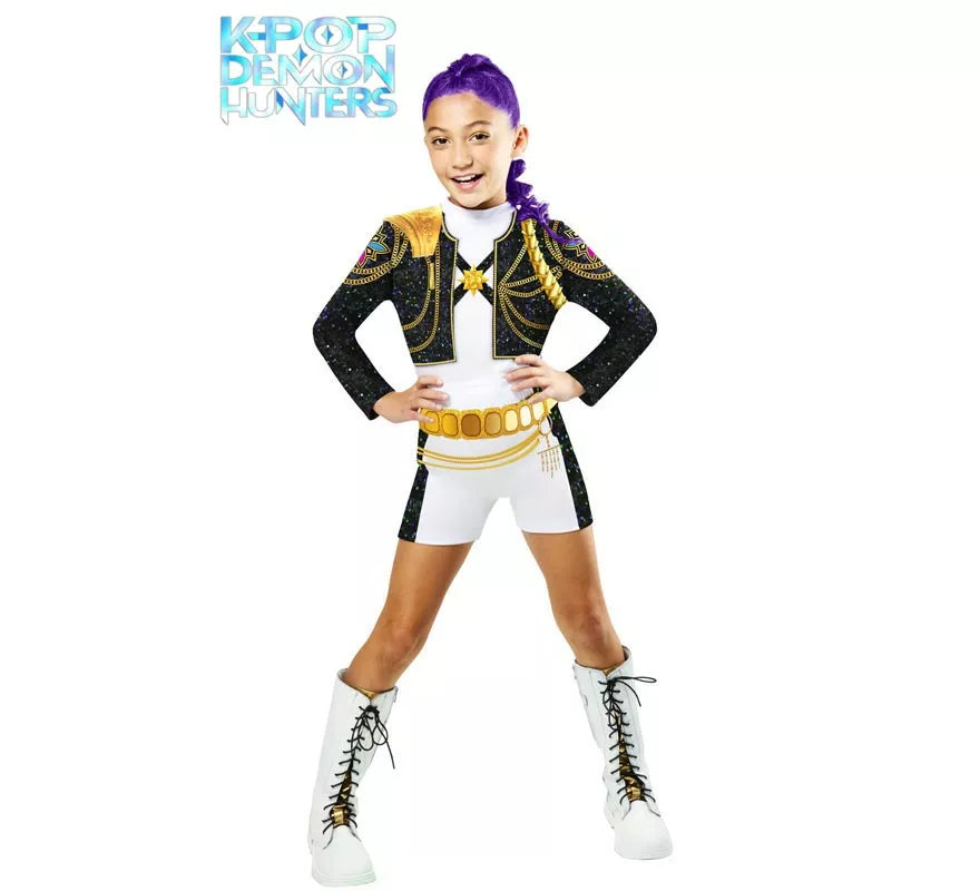 Translation missing: es.Disfraz de Guerrera K-Pop Rumi Golden Classic para niña