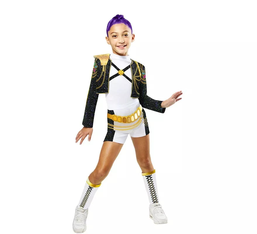 Translation missing: es.Disfraz de Guerrera K-Pop Rumi Golden Deluxe para niña