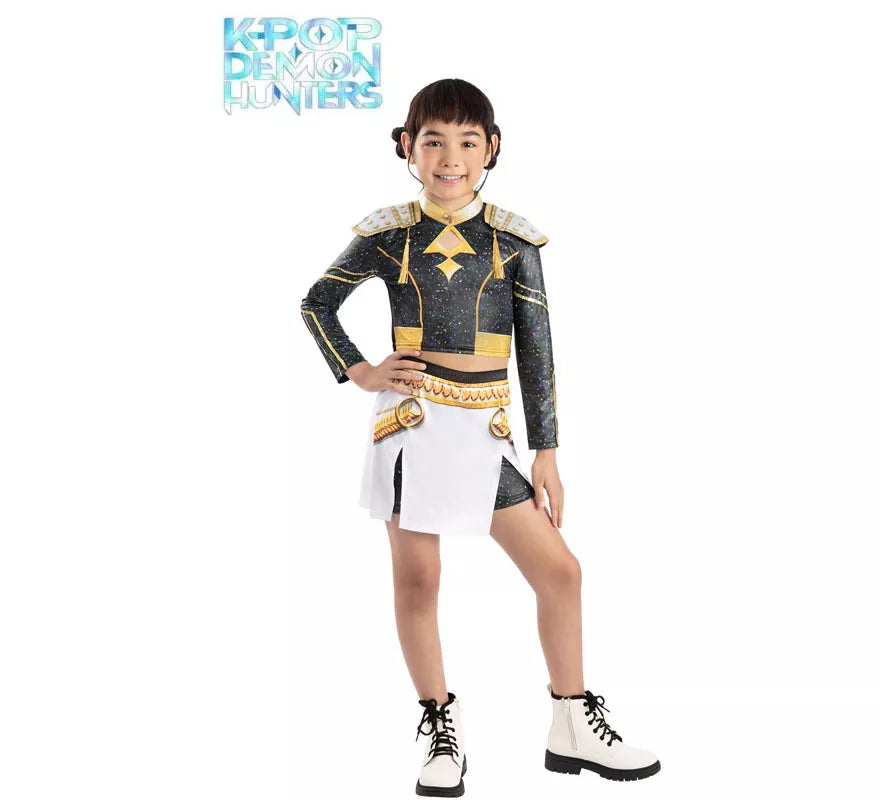 Translation missing: es.Disfraz de Guerrera K-Pop Zoey Golden para niña